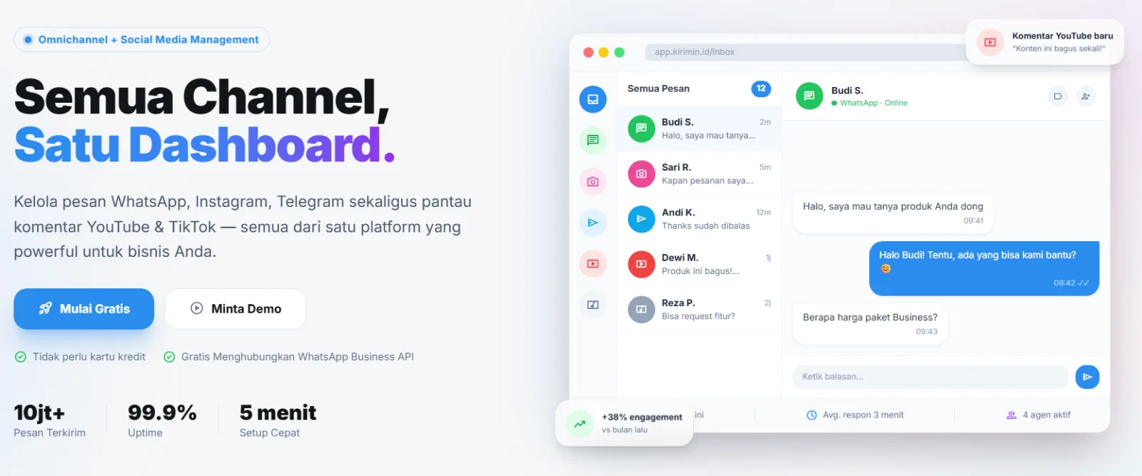 Kirimin ID dan Kebutuhan Platform Omnichannel Bisnis yang Bisa Monitor Komentar Sosial