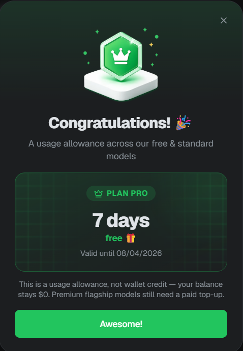 Tutorial Claim OpenCode 15 USD